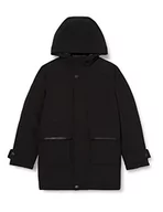 Kurtki i płaszcze dla chłopców - JACK&JONES JUNIOR Jjetiko Parka Ltn Jnr Kurtka Dla dzieci i młodzieży, Czarny, 164 - miniaturka - grafika 1