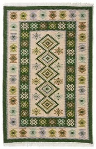 Dywan KILIM romby zielony dwutronny - Dywany - miniaturka - grafika 1