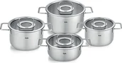 Zestawy garnków i patelni - Zestaw garnków Pure Collection ze szklanymi pokrywkami 4 szt. - miniaturka - grafika 1