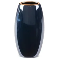 Wazony i flakony - Eurofirany Wazon ceramiczny Amora wys. 25 cm granatowy - miniaturka - grafika 1