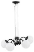 Lampy sufitowe - Lemir Nol żyrandol 5-punktowy czarny O2905 W5 CZA O2905 W5 CZA - miniaturka - grafika 1