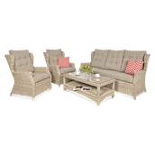 Meble ogrodowe - Focus Zestaw Trivento 3 beige - miniaturka - grafika 1