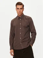 Koszule męskie - Selected Homme Koszula 16094903 Brązowy Slim Fit - miniaturka - grafika 1