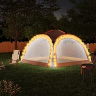 Altany ogrodowe - vidaXL Namiot imprezowy z LED i 4 ściankami, 3,6 x 3,6 x 2,3 m! 93077 - miniaturka - grafika 1