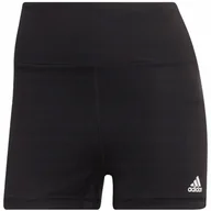 Spodenki damskie - Spodenki damskie adidas Yoga Essentials High-Waisted czarne HD6825 XL - miniaturka - grafika 1