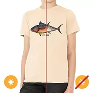 Koszulki dla chłopców - Del Sol Del Sol T-shirt chłopięcy  Big Fish  naturalny T-shirt  przechodzi od czarnego do żywych kolorów na słońcu  100% czesana bawełna, luźne dopasowanie, delikatny dżersej, rozmiar YM - miniaturka - grafika 1