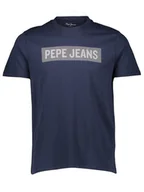 Koszulki męskie - Pepe Jeans Koszulka w kolorze granatowym - miniaturka - grafika 1