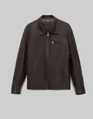 Kurtki męskie - kurtka skórzana isera brązowa - miniaturka - grafika 1