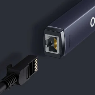 Adapter karta sieciowa LAN Baseus Erhernet przejściówka USB-A do RJ45 1000Mbps - Kable miedziane - miniaturka - grafika 4