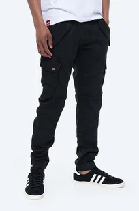 Alpha Industries spodnie Combat Pant LW męskie kolor czarny w fasonie cargo 126215.03 - Spodnie męskie - miniaturka - grafika 1