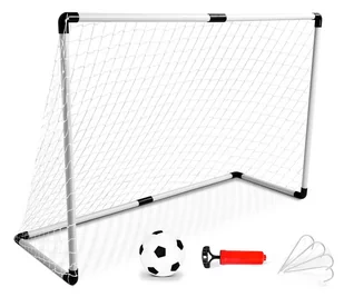 Bramka piłkarska dla dzieci z piłką MINI 123x84x44 cm - Piłka nożna - miniaturka - grafika 1