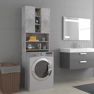Szafki łazienkowe - vidaXL vidaXL Szafka na pralkę szarość betonu 64 x 25,5 x 190 cm 808417 - miniaturka - grafika 1