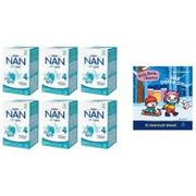 Mleko modyfikowane - Nestle Nan Optipro 4 Junior Produkt na bazie mleka dla dzieci po 2. roku Zgrzewka + Kicia Kocia i Nunuś. Jaka piękna zima! A. Głowińska GRATIS 6 x 650 g - miniaturka - grafika 1