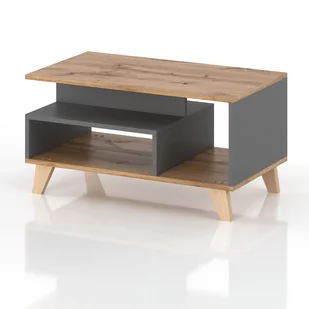 Stolik Kawowy Scandi GRAFIT WOTAN - Ławy i stoliki kawowe - miniaturka - grafika 1