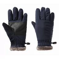 Rękawiczki dla dzieci - Ciepłe rękawice dziecięce Jack Wolfskin HIGHLOFT GLOVE K night blue - 116 - miniaturka - grafika 1