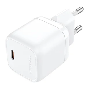 Ładowarka sieciowa Vention FAKW0-EU USB-C GaN (30W) (biała) - Ładowarki do telefonów - miniaturka - grafika 1