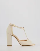 Sandały damskie - Beżowe sandały - Venezia - miniaturka - grafika 1