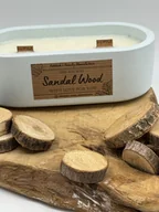 Świece - Świeca Sojowa Sandalwood w Pojemniku Elli / HFM - miniaturka - grafika 1