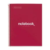 Notesy i bloczki - MAUL A460525 notatnik A4 80 ark. Czerwony - miniaturka - grafika 1