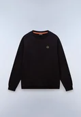 Bluzy męskie - felpa uomo napapijri b-badge np0a8946 9411 black beuty - miniaturka - grafika 1