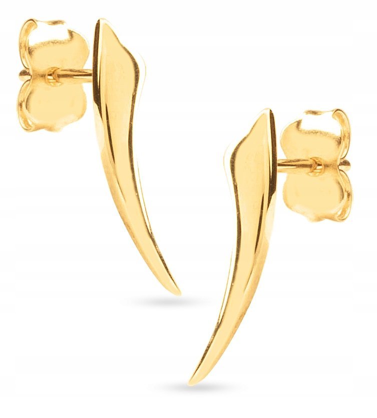 ZŁOTE DELIKATNE KOLCZYKI NA SZTYFT 333