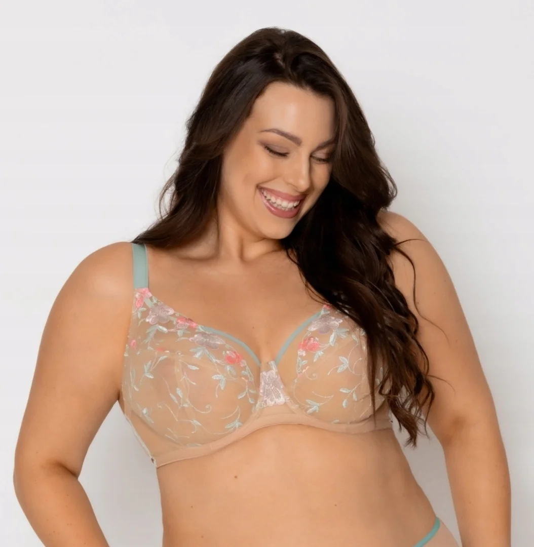 BIUSTONOSZ ROMANTIC SOFT 19248 - BEŻ-SELEDYN, 75G MEDIOLANO