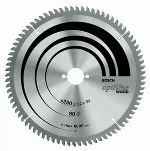Bosch tarcza tnąca OPTILINE WOOD 254x3,2x30 60Z ATB 2608641765 - Tarcze do pił - miniaturka - grafika 1