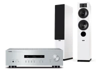 Zestawy stereo - Yamaha A-S201 (srebrny) + Tesi 5 (biały) - miniaturka - grafika 1