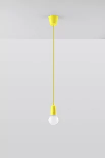 Sollux Lighting Lampa wisząca DIEGO 1 żółta SL.0578 - Lampy sufitowe - miniaturka - grafika 1