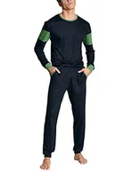 Koszulki męskie - Calida 100% naturalny męski t-shirt trwały top ze 100% Tencel Lyocell, Dark Sapphire, 46-48 - miniaturka - grafika 1