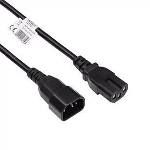 Kabel zasilający serwerowy Akyga AK-UP-06 C14 / C15 UPS przewód 1.8m - Kable - miniaturka - grafika 1