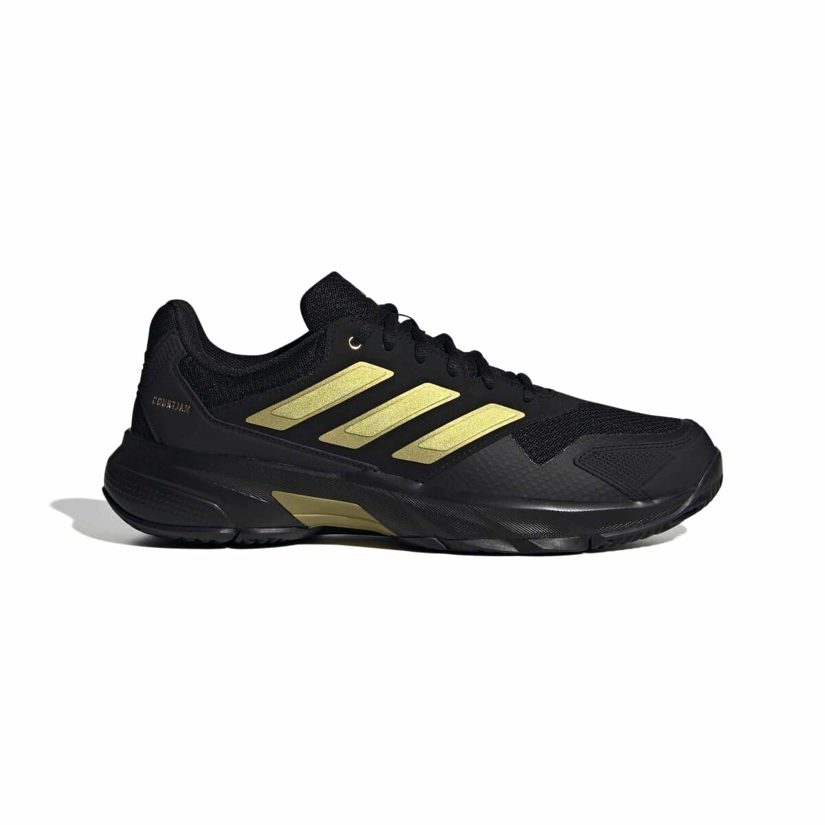 Męskie buty tenisowe adidas Courtjam Control 3 Tennis Shoes Core Black/Gold Met./Core Black EUR 44 2/3