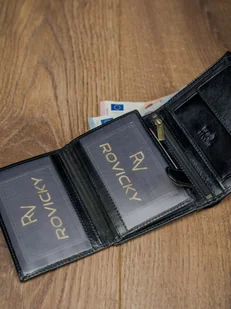 Lumarko Portfel Męski Skórzany N4-rvt Black! - Portfele - miniaturka - grafika 12
