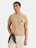 Koszulki męskie - Quiksilver T-Shirt Salt Water EQYZT08205 Beżowy Comfort Fit - miniaturka - grafika 1