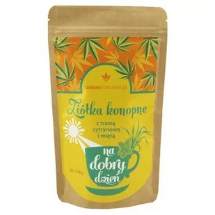 Ziółka konopne z trawą cytrynową i miętą 20x0,8 g - Herbata Ziółka konopne z trawą cytrynową i miętą 20x0,8 g - Herbata - miniaturka - grafika 1