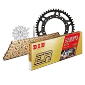 Części motocyklowe - Zestaw łańcuchów DID stal 520ERT2 / 112 zapięcie na klips do Yamaha YZ, Fantic XX Motor Cross 125 ccm rok prod. 2005-2022 - miniaturka - grafika 1