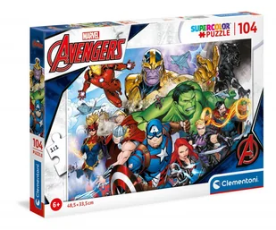 Clementoni Puzzle 104 Super Kolor Avengers - - Puzzle - miniaturka - grafika 1