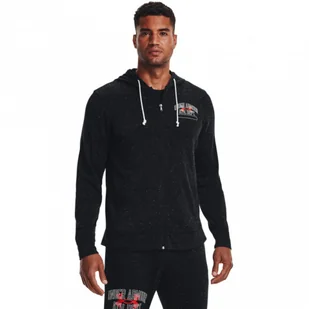 Męska bluza dresowa rozpinana z kapturem UNDER ARMOUR UA Rival Try Athlc Dep FZ HD - Bluzy sportowe męskie - miniaturka - grafika 1