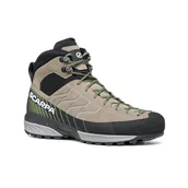 Buty trekkingowe męskie - Męskie buty podejściowe Scarpa Mescalito Mid GTX taupe/forest - 46 - miniaturka - grafika 1