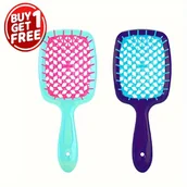 Szczotki i grzebienie do włosów - TEMU 2-pak kolorowych szczotek do masażu skóry głowy z wentylacją - antystatyczne, rozplątujące i zwiększające objętość włosów grzebienie do - miniaturka - grafika 1