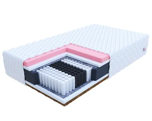 Materac multipocketowy IVREA pianka visco, kokos - 90 x 200 - H4 twardy / H3 średnio twardy - 28 cm - Materace - miniaturka - grafika 1
