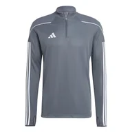 Bluzy sportowe męskie - Męska Bluza ADIDAS TIRO23 L TR TOP HS0329 – Szary - miniaturka - grafika 1