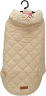 Płaszcze damskie - Flamingo Bonnie Beige Płaszcz dla psów - Rozmiar 55 cm (A: 55 cm, B: 40-48 cm, C: 68-74 cm) - Idealny dla Border Collie, Cocker Spaniel, Labrador, Vizsla i Beagle - miniaturka - grafika 1