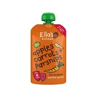 Desery dla dzieci - Ella's Kitchen BIO Marchewka, jabłko i pasternak, 120g - miniaturka - grafika 1