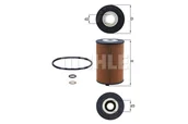 Filtry oleju - Filtr oleju MAHLE OX 1158D - miniaturka - grafika 1