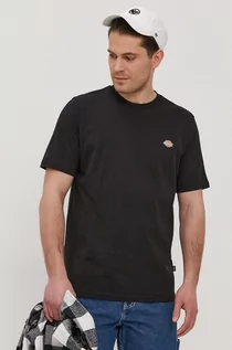 Koszulki męskie - Dickies T-shirt męski kolor czarny gładki - grafika 1