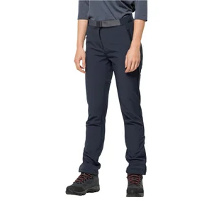 Damskie spodnie softshellowe Jack Wolfskin STOLLBERG PANTS W night blue - 34 - Spodnie sportowe damskie - miniaturka - grafika 1