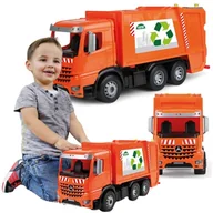 Samochody i pojazdy dla dzieci - Lena Giga Truckies Duża Smieciarka Worxx Arocs 52 cm 3+ - miniaturka - grafika 1
