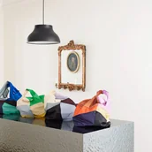 Lampy sufitowe - HAY PC M lampa wisząca z dyfuzorem, czarna - miniaturka - grafika 1