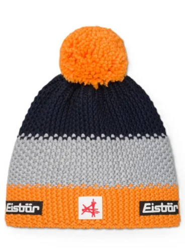 Czapka zimowa dziecięca Eisbar Star Pompon Ski Austria Kids Hat - orange